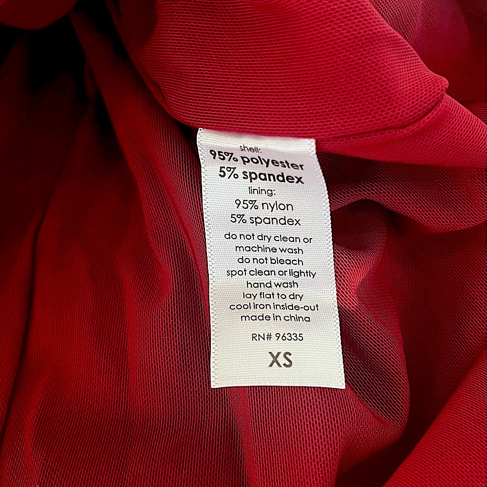 SUSANA MONACO RED SEQUIN DEEP V NECK HALTER DRESS RUCHED FRONT SLIT SIZE XS NWT - Picture 8 of 9